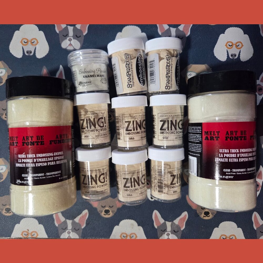 11 Ranger Embossing Enamel Zing & Stampendous Embossing Powders Art Crafts Stamp